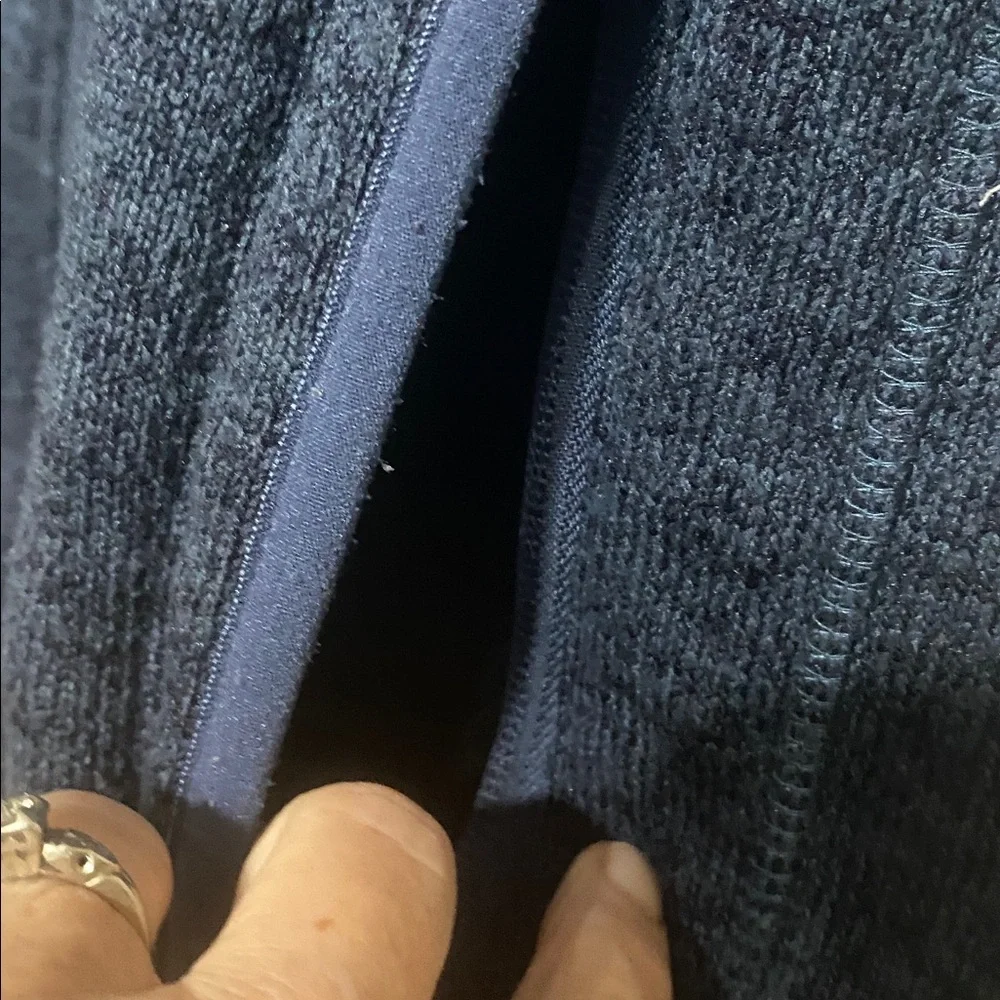 Orvis Blue Heather Zip Fleece Vest Size M